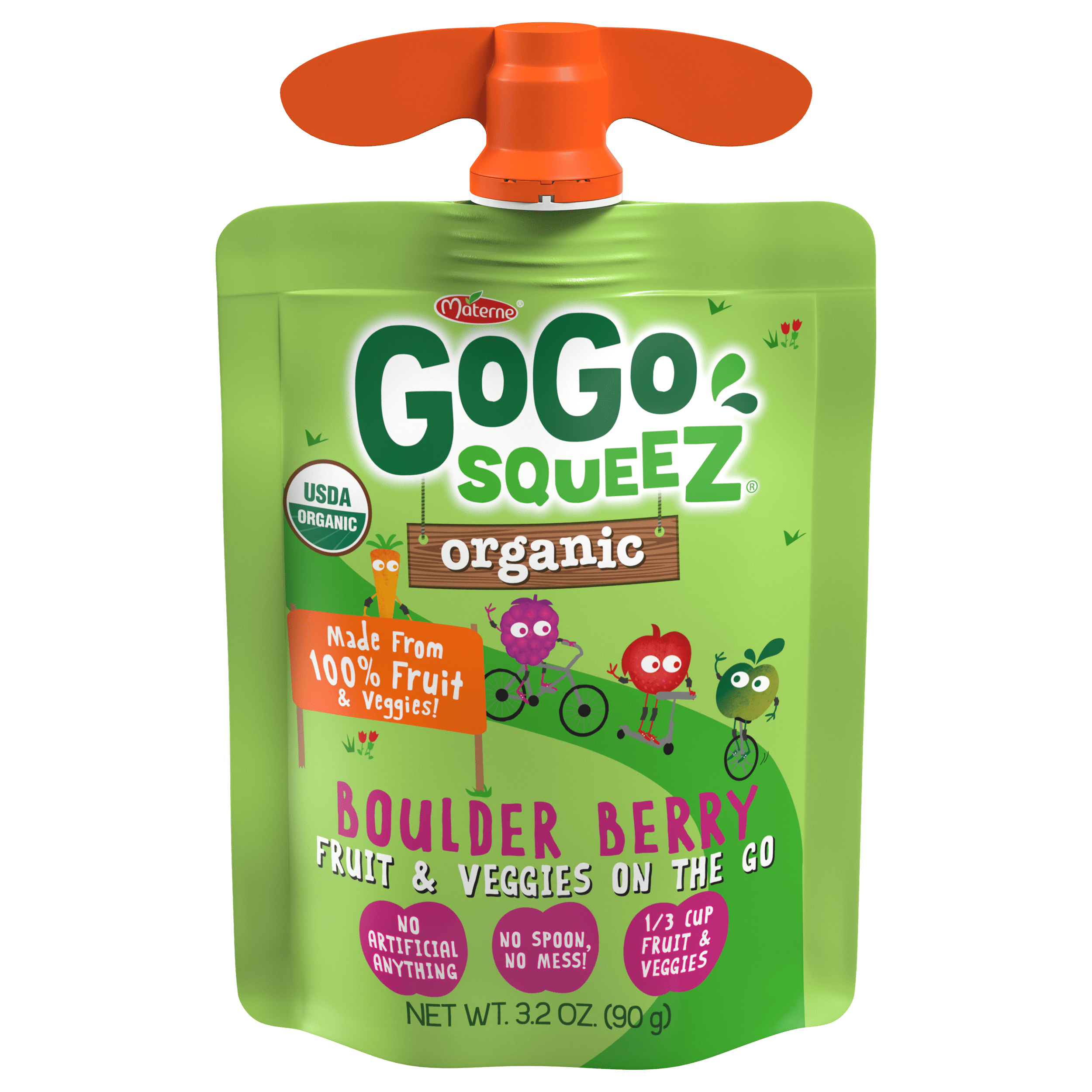 Fruit & VeggieZ Organic Boulder Berry, Peach Variety Pack | GoGo