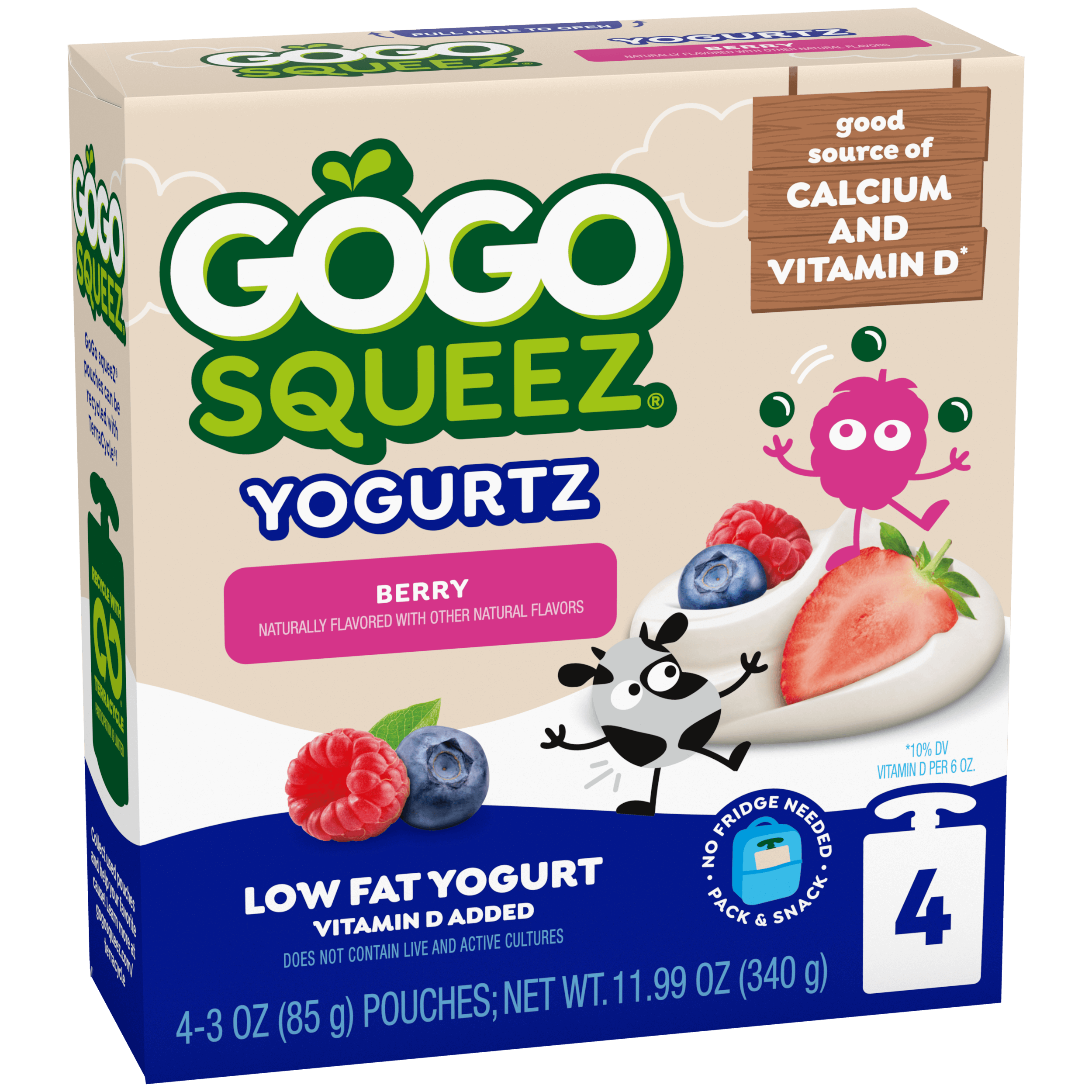 YogurtZ Squeeze Pouches Banana Flavor | GoGo SqueeZ®
