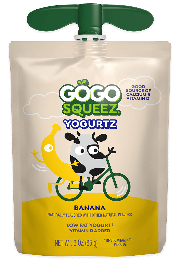 YogurtZ Squeeze Pouches Banana Flavor | GoGo SqueeZ®