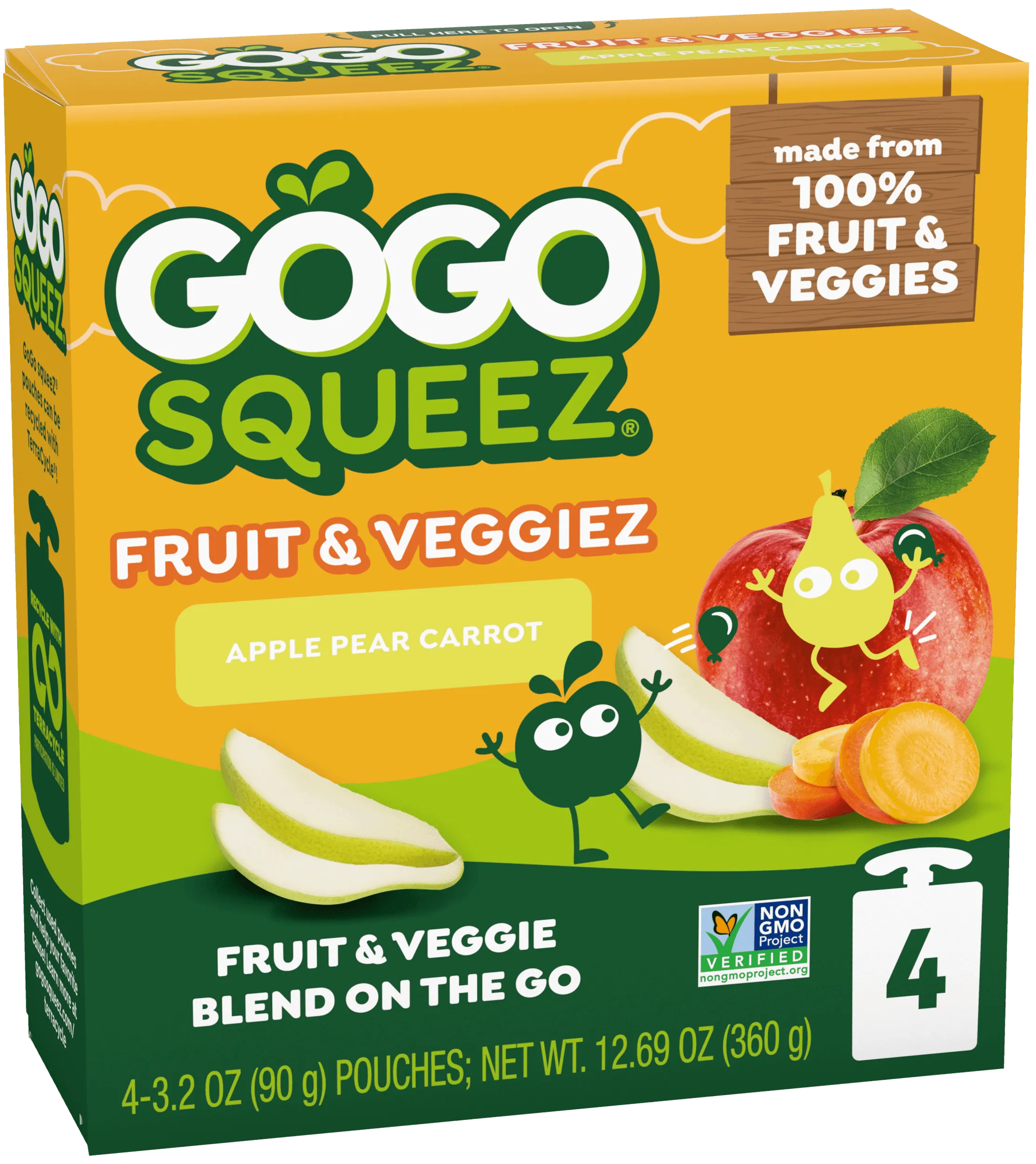 Fruit & VeggieZ Apple Carrot Mixed Berry Pouches | GoGo SqueeZ