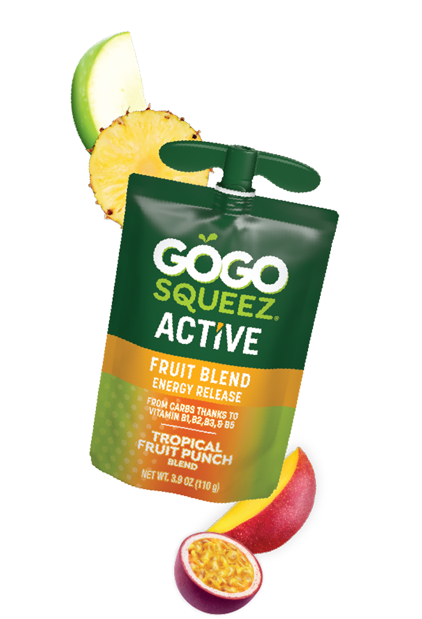 Active Energy Release With B Vitamins Fruit Blend Pouches | GoGo