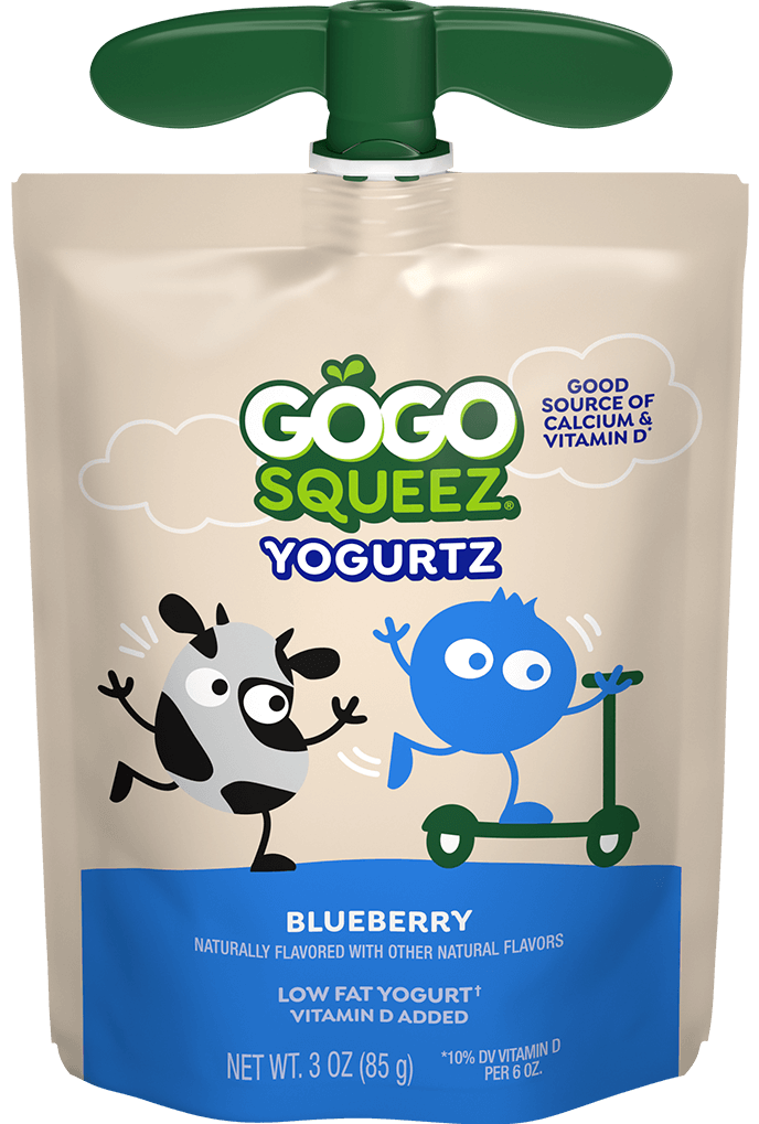 YogurtZ Squeeze Pouches Blueberry Flavor | GoGo SqueeZ®