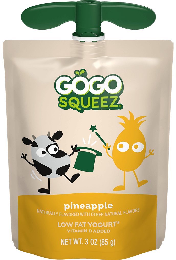 YogurtZ Pineapple | GoGo SqueeZ® Yogurt Pouches
