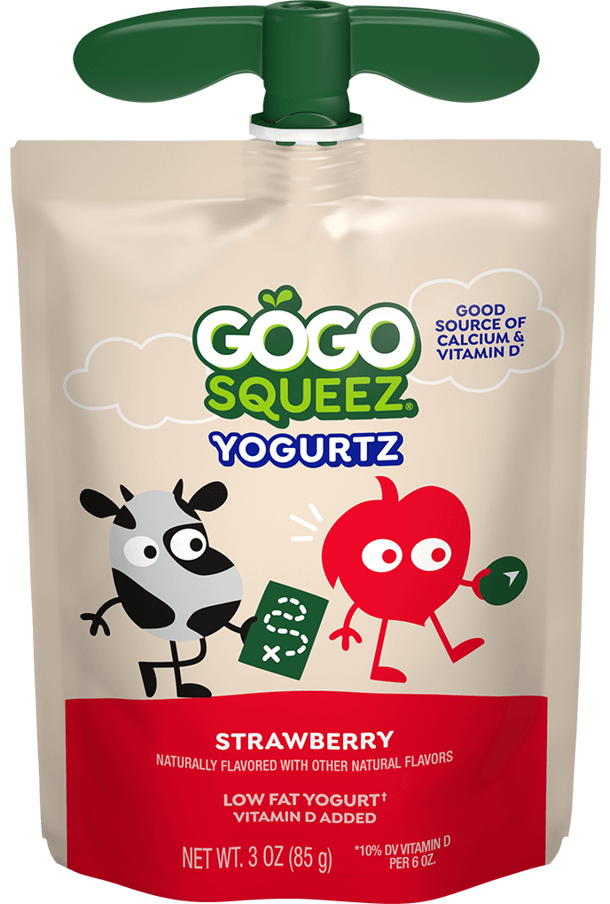 YogurtZ Squeeze Pouches Strawberry Flavor | GoGo SqueeZ®
