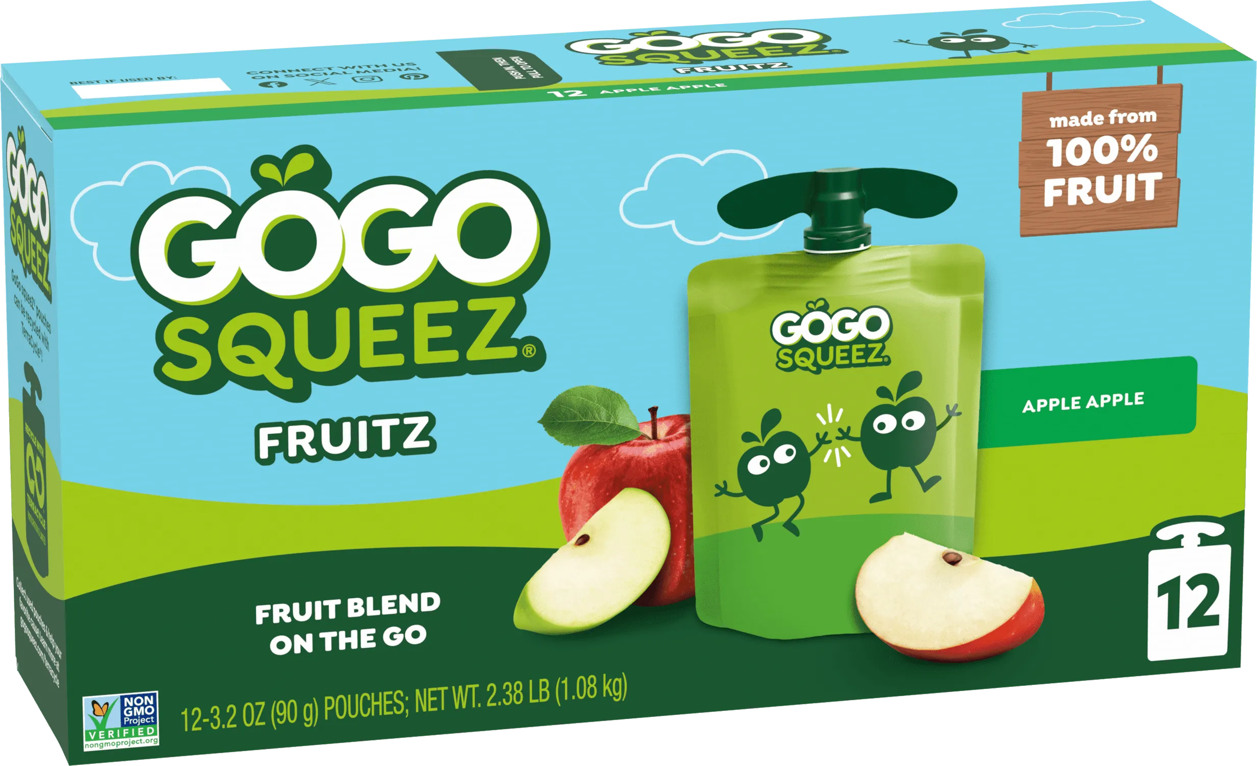 Apple Apple Applesauce | GoGo SqueeZ® Squeeze Pouches On The Go
