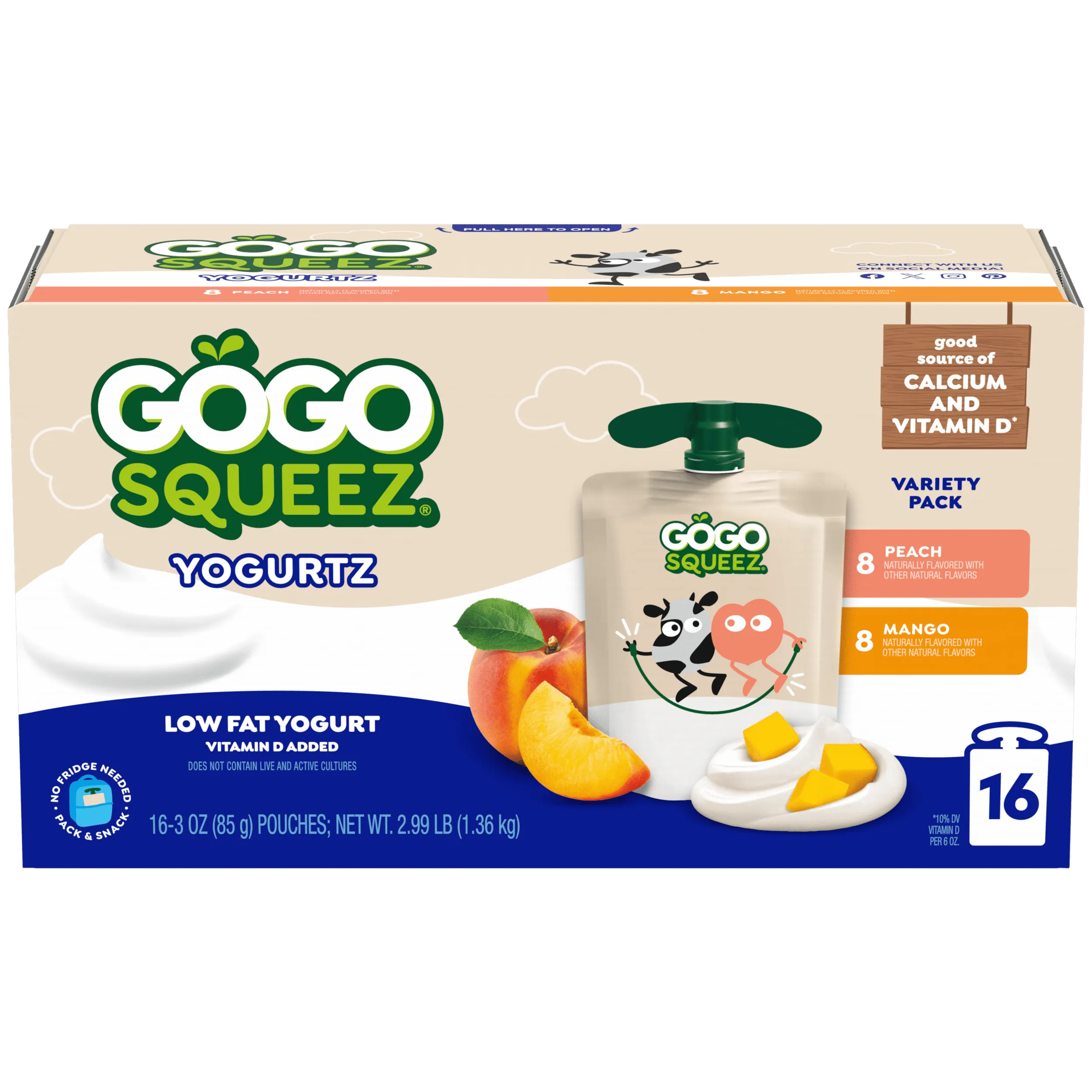 ゆっきー　ヤクルトエジテゥックス2本 YogurtZ Pineapple | GoGo SqueeZ® Yogurt Pouches