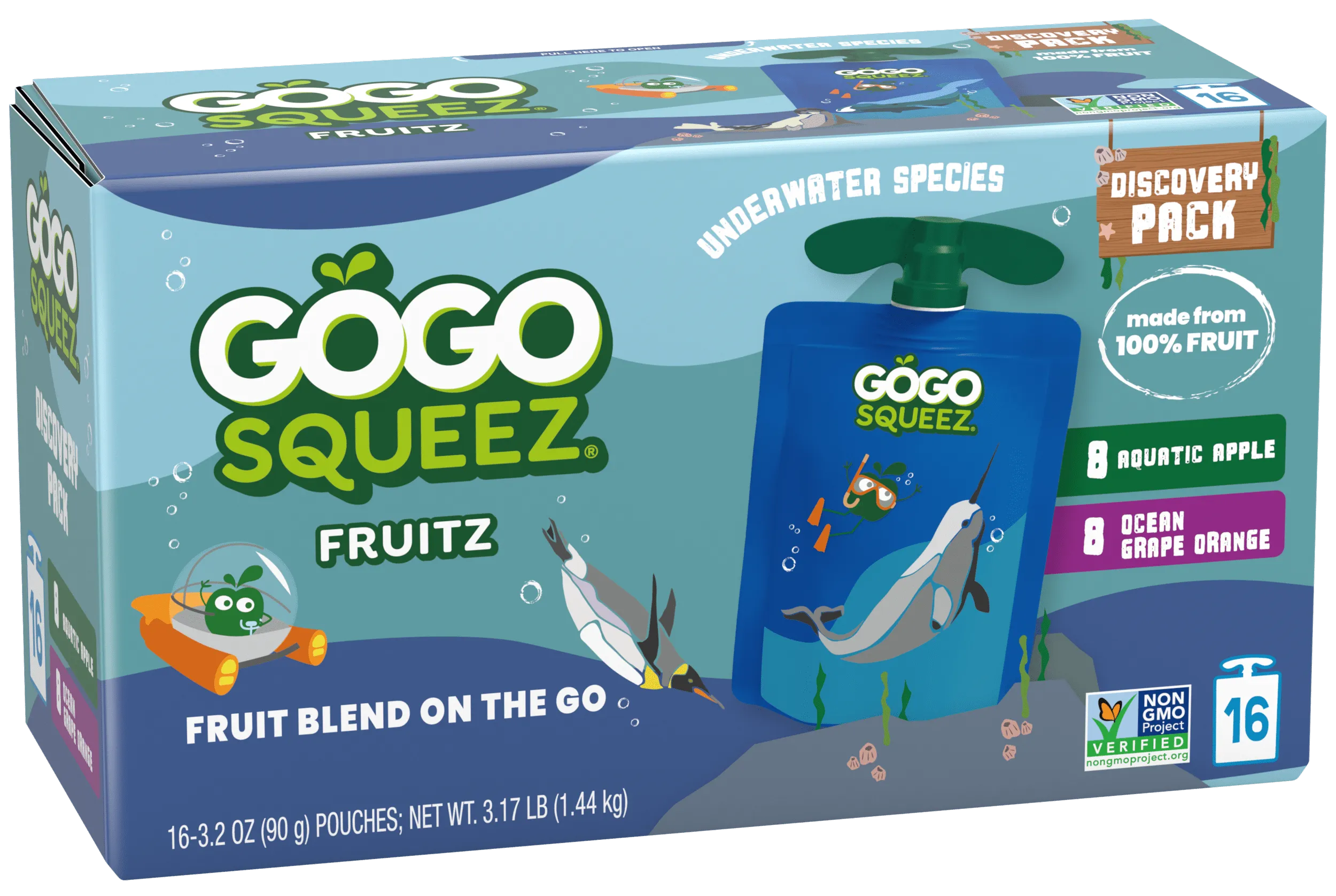 Arctic Explorers Aquatic Apple & Glacier Grape Orange Variety Pack