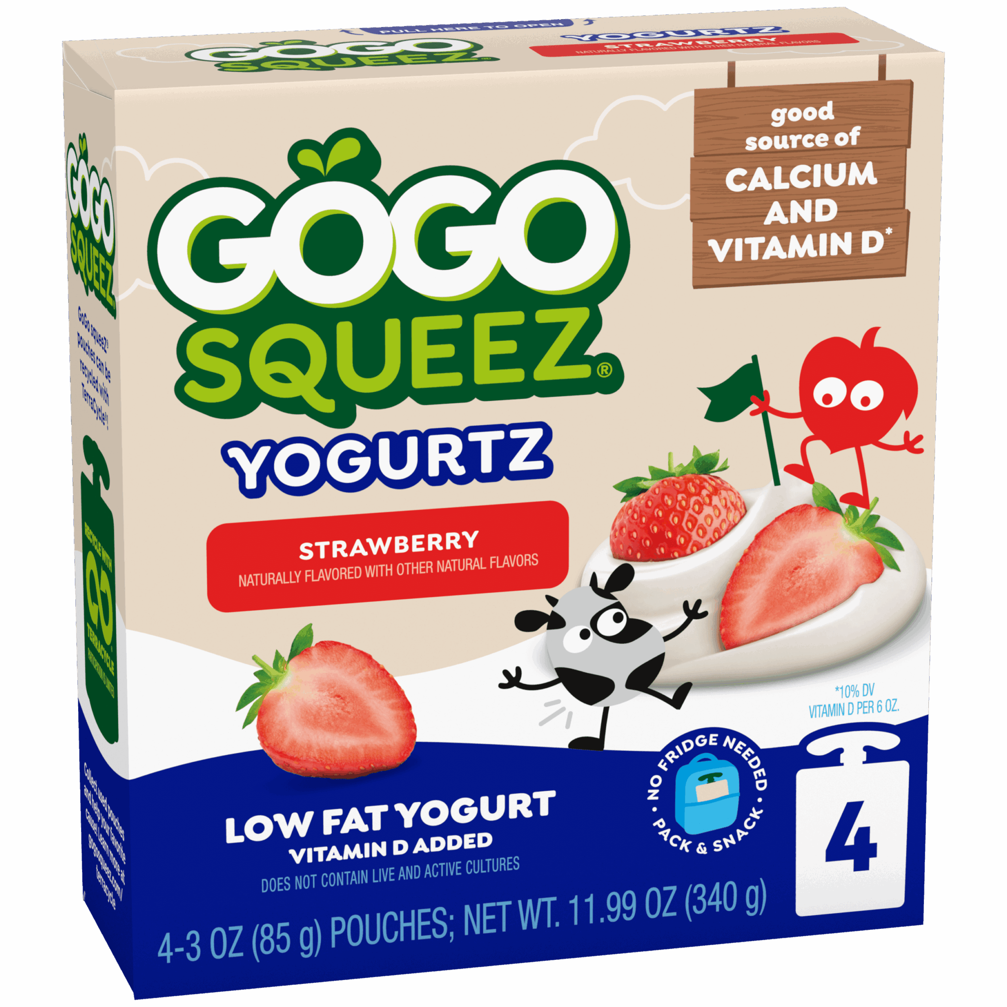 YogurtZ Squeeze Pouches Banana Flavor | GoGo SqueeZ®