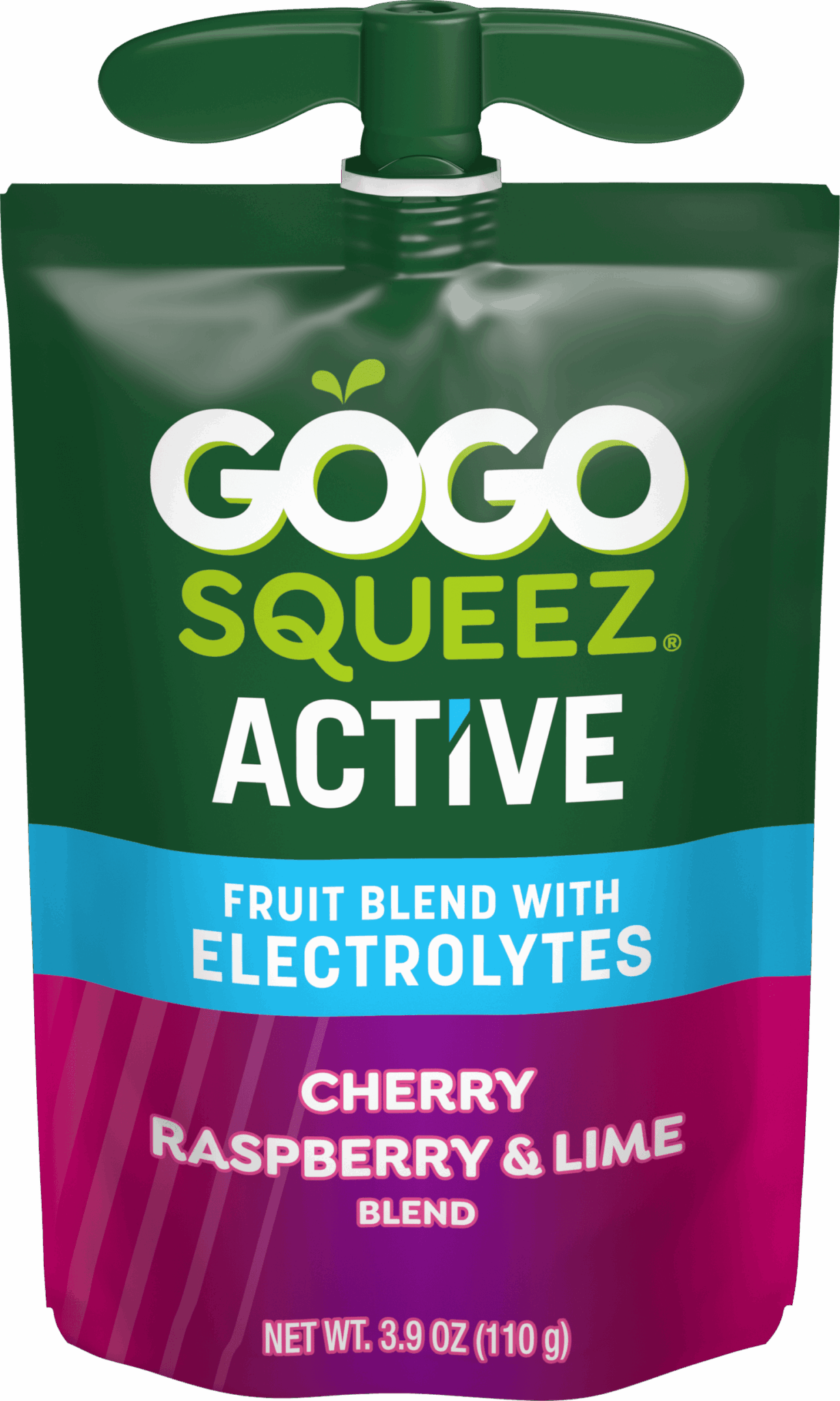 Active Pouches With Electrolytes Cherry Raspberry & Lime | GoGo
