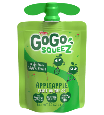 Gogo Squeez Pouches Fruit Blend Snack Apple Apple Flavor
