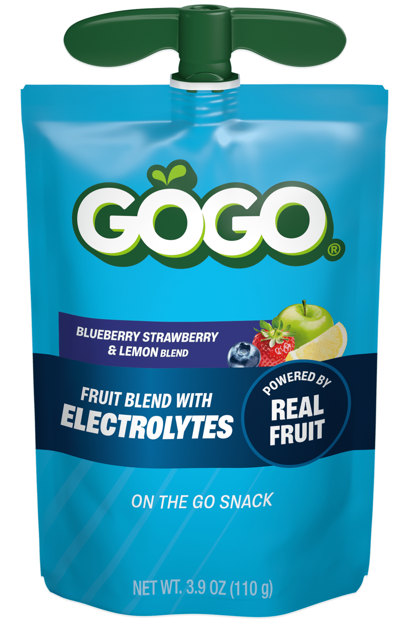 Previous Next GoGo® Electrolytes Blueberry Strawberry & Lemon Pouch