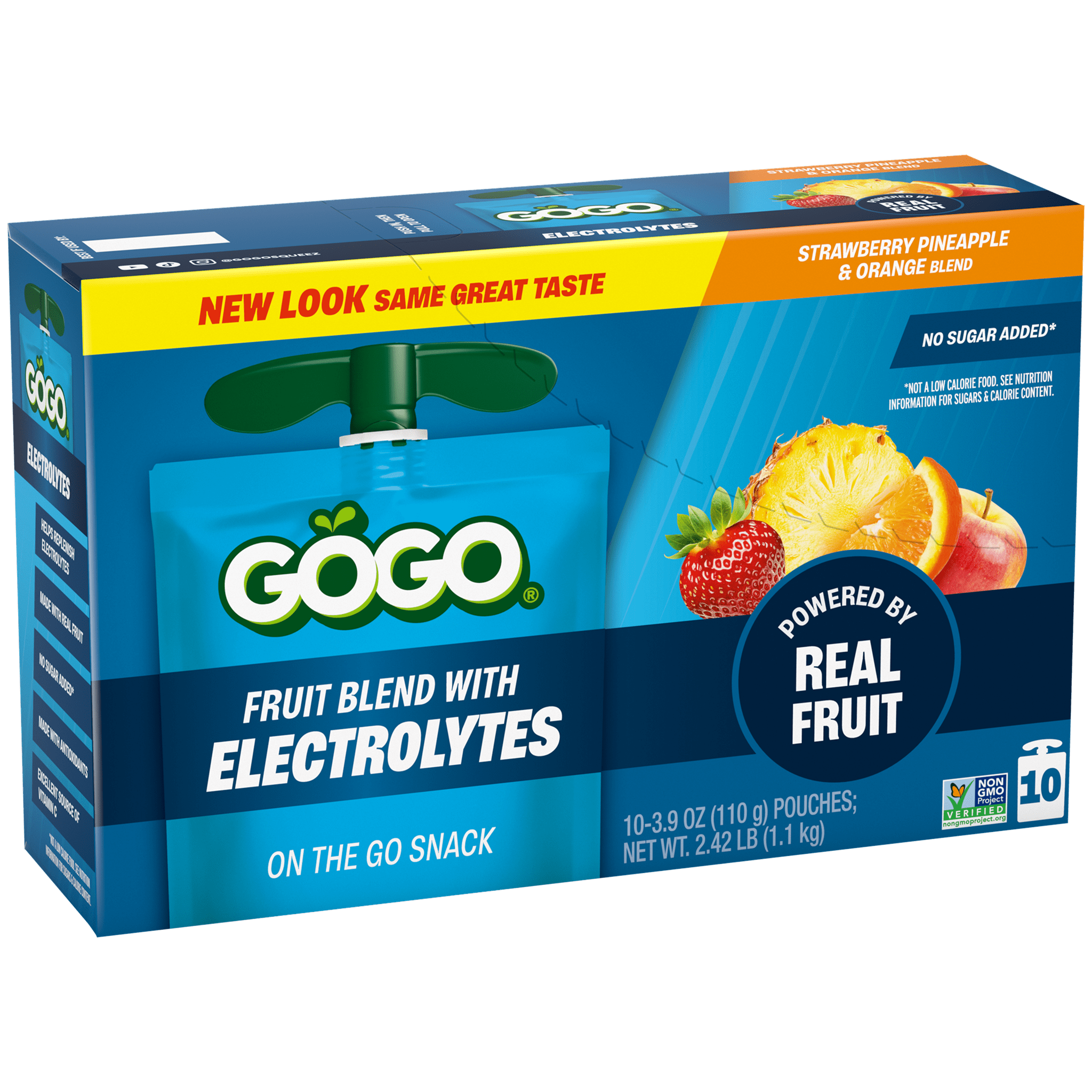 GoGo® Electrolytes Strawberry Pineapple & Orange 10 Pack