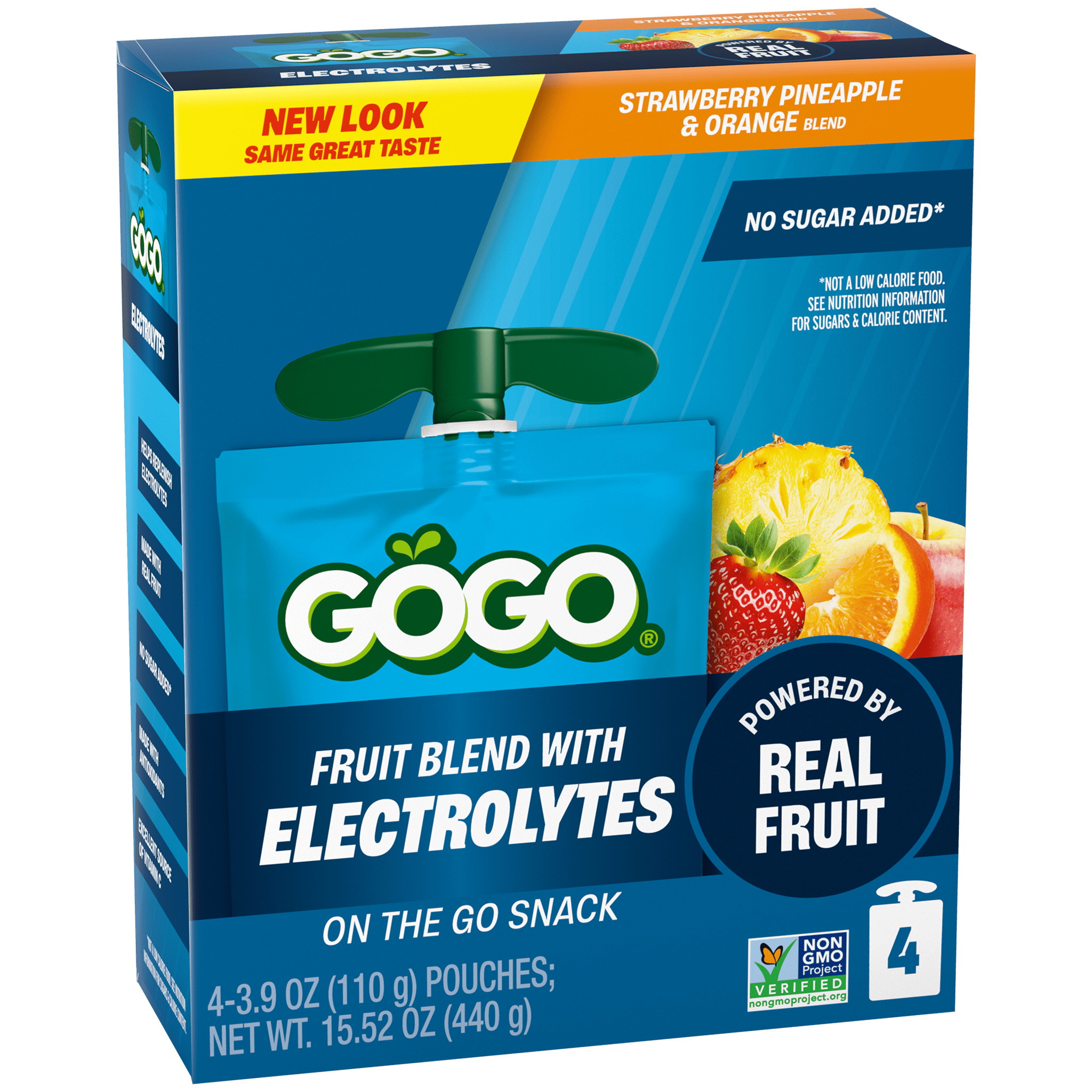 GoGo® Electrolytes Strawberry Pineapple & Orange 4 Pack