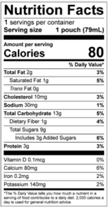 GoGo SqueeZ Morning SmoothieZ Mixed Berry Nutrition Facts