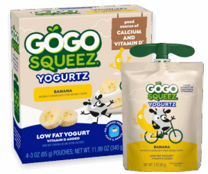 Gogo Squeez Pouches Yogurtz Strawberry Flavor