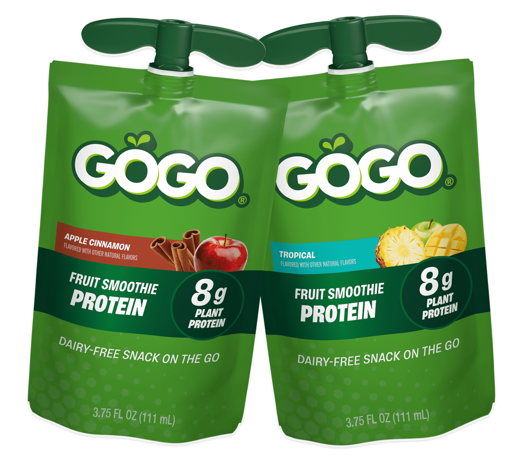 GOGO® Fruit Smoothie With 8g Plant Protein | Dairy-Free Pouches