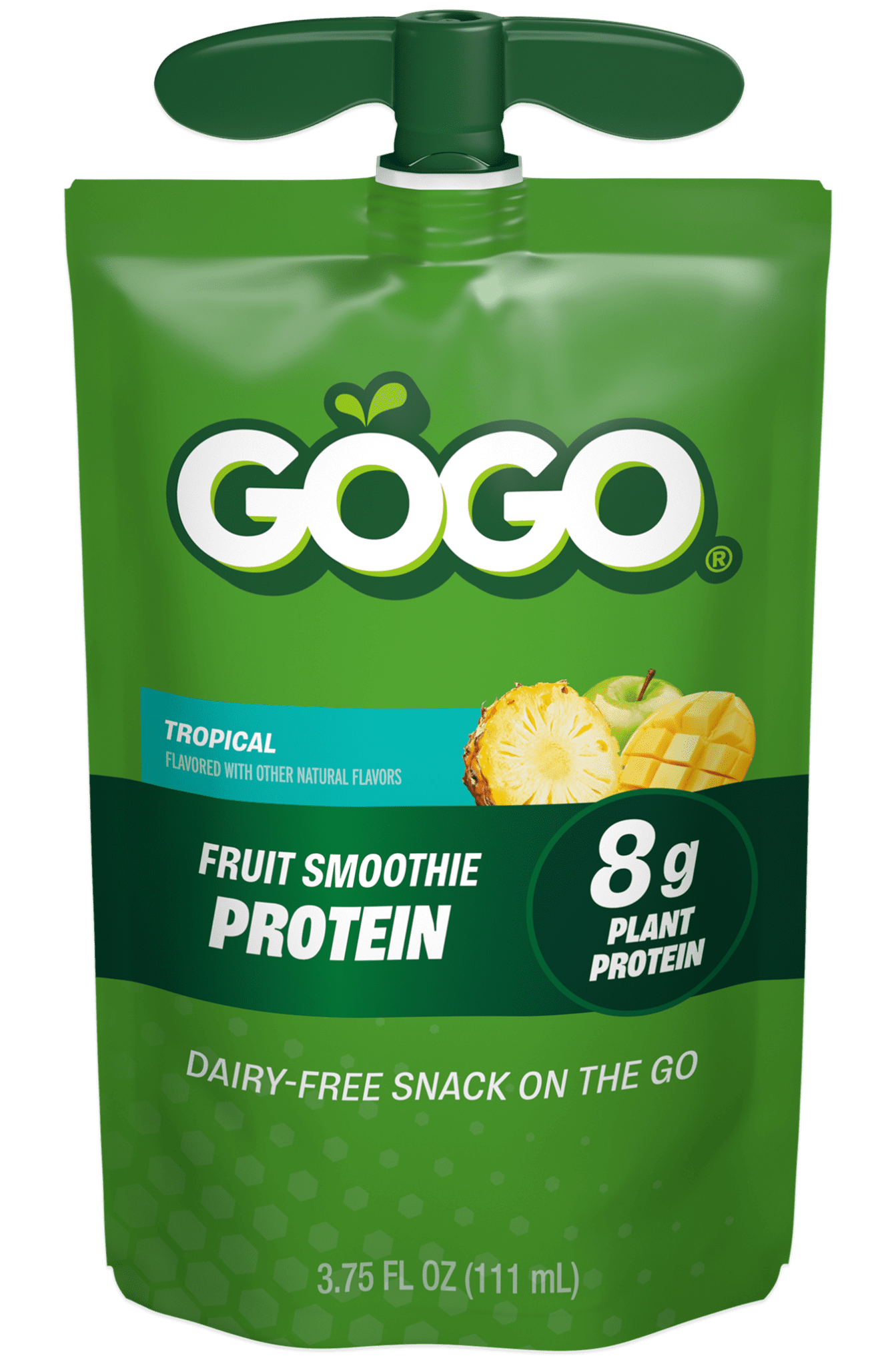 GOGO® Fruit Smoothie With 8g Plant Protein | Dairy-Free Pouches