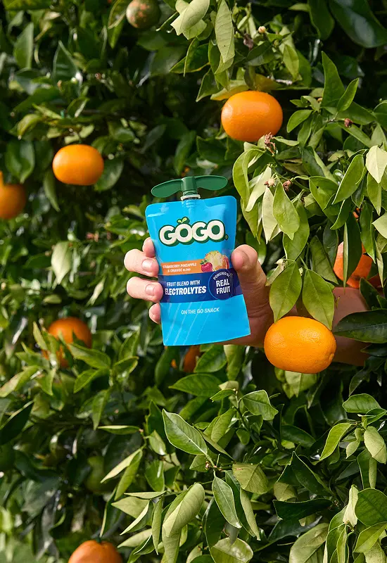 GoGo electrolytes hand in bush