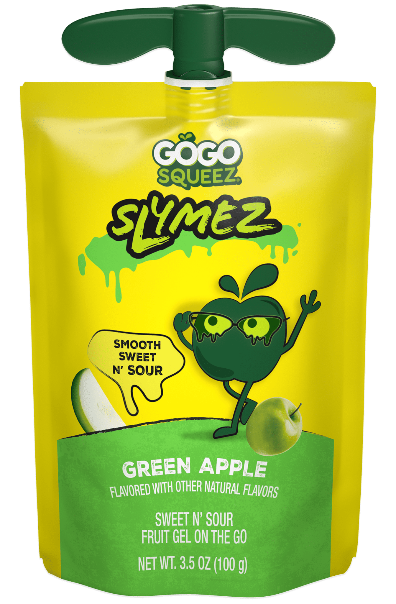 GoGo squeeZ Slymez Green Apple Pouch
