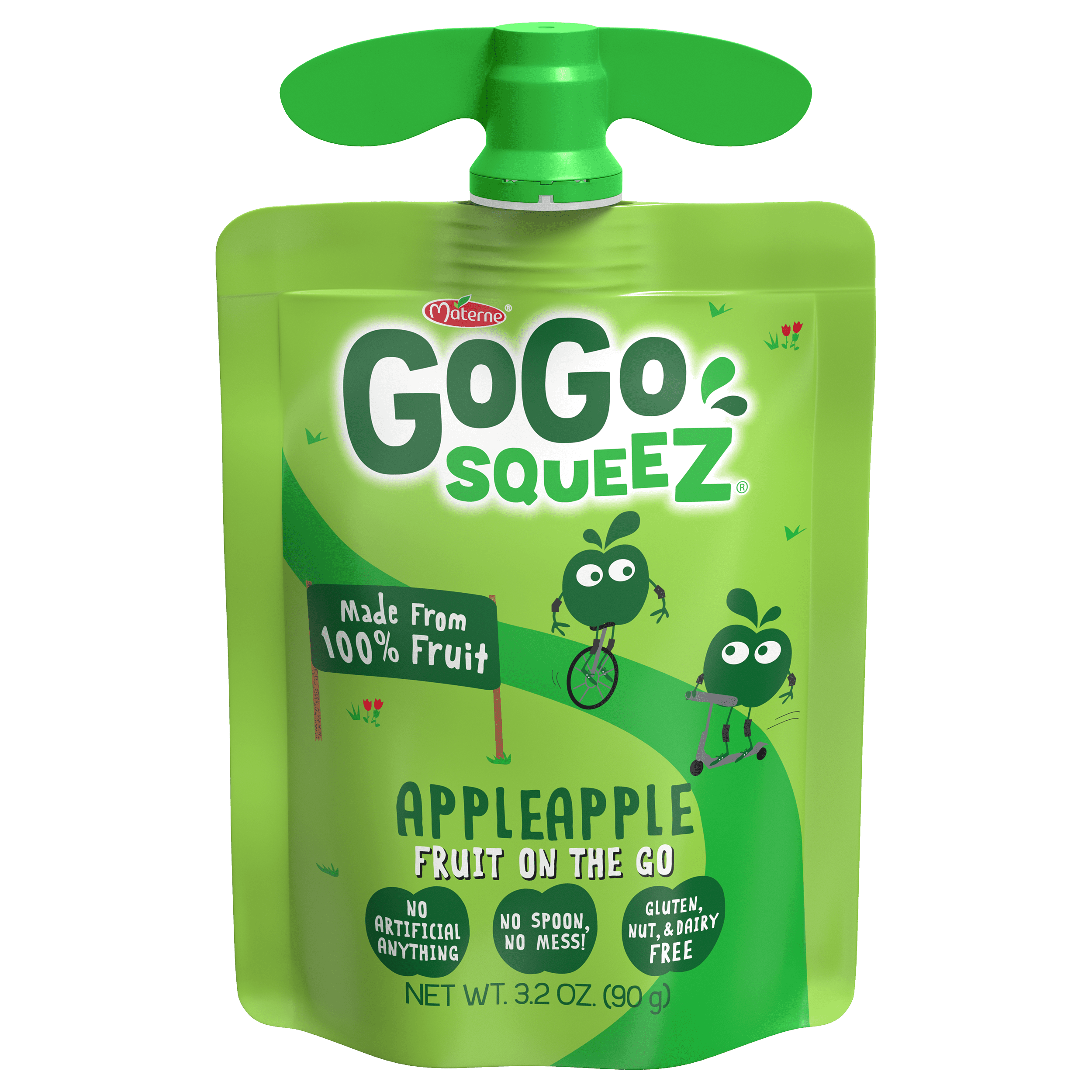 Gogo Squeez Pouches Fruit Blend Snack Apple Apple Flavor