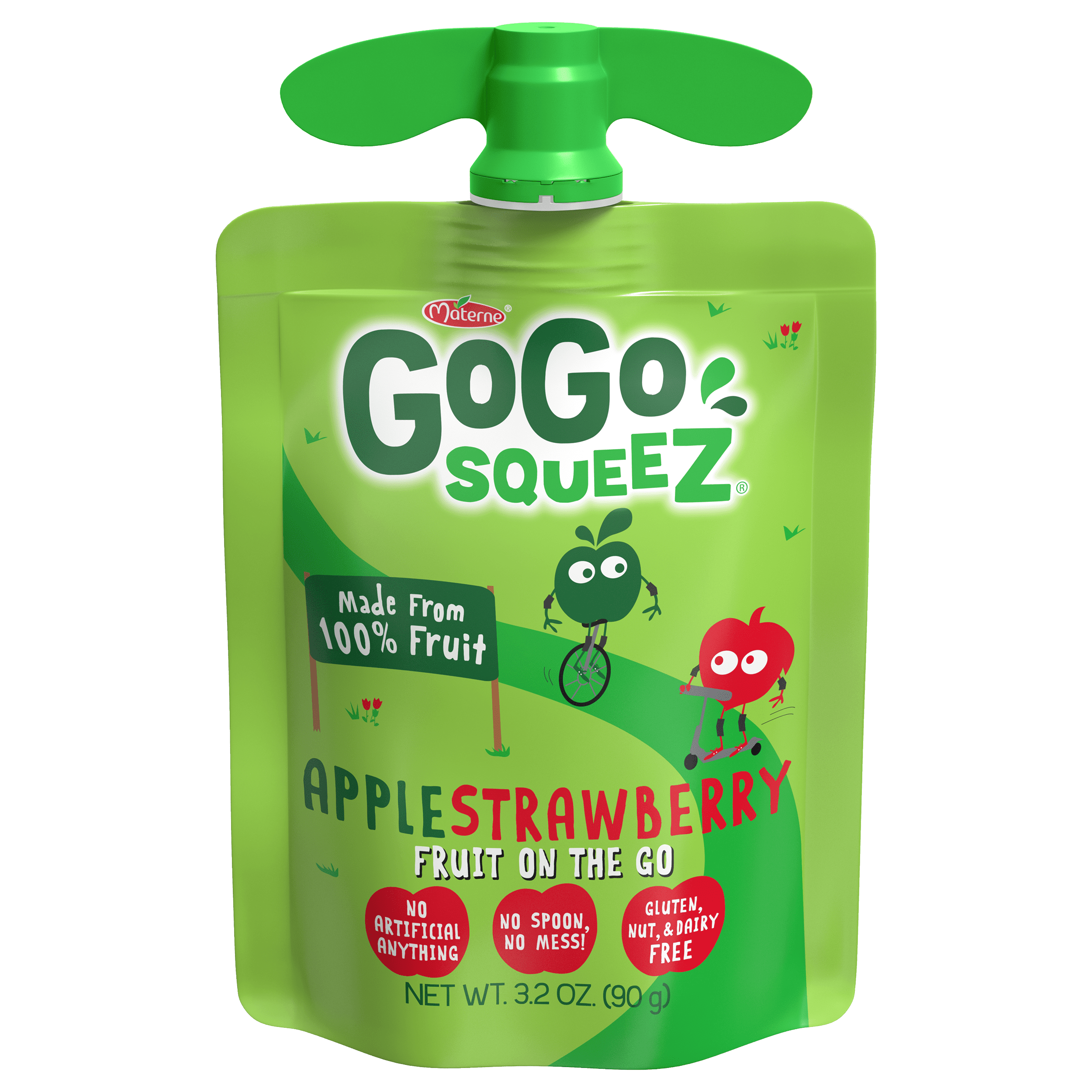 890000001011_R1C1~Gogo Squeeze Apple Strawberry Pouch 3.2oz