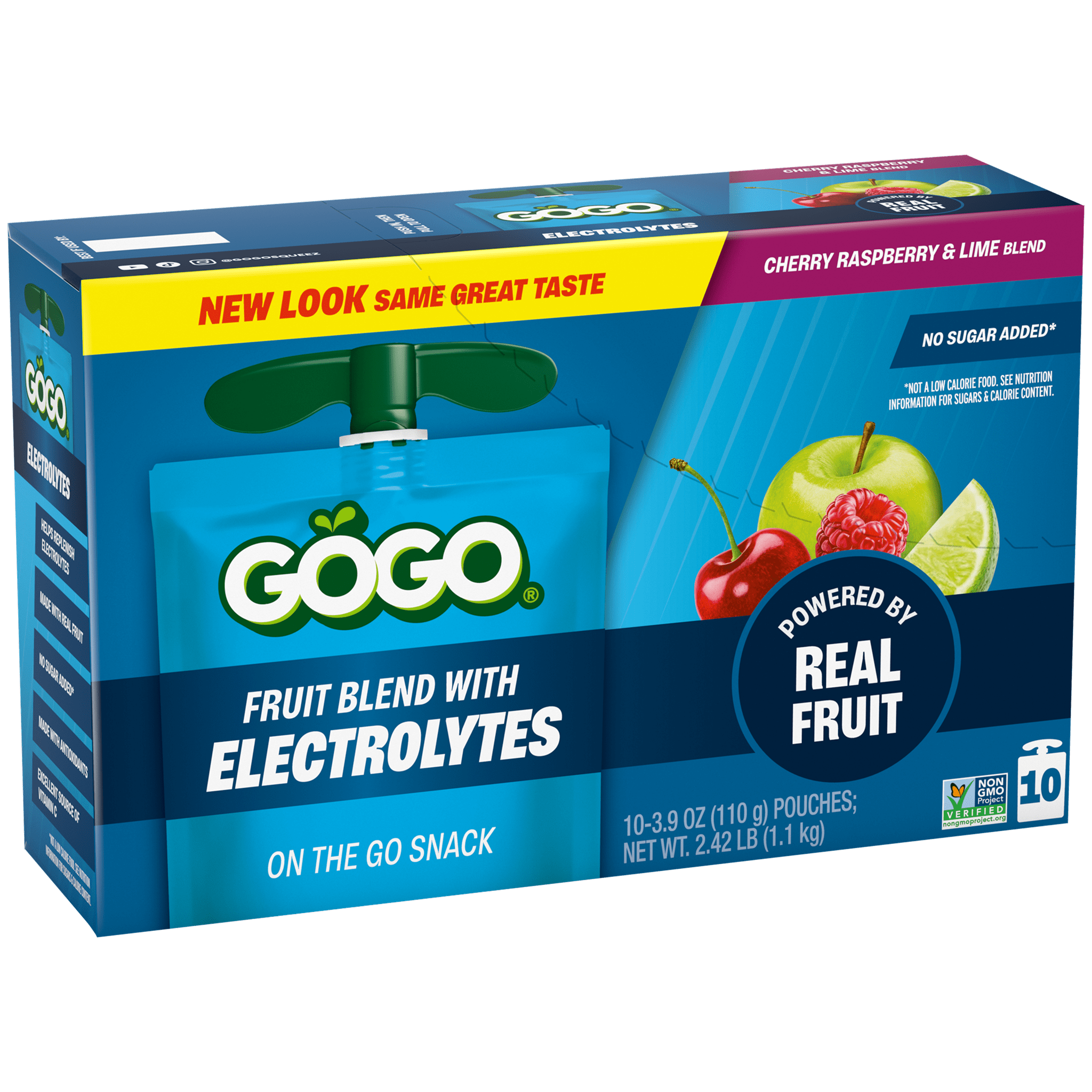 GoGo® Electrolytes Cherry Raspberry & Lime 10 Pack