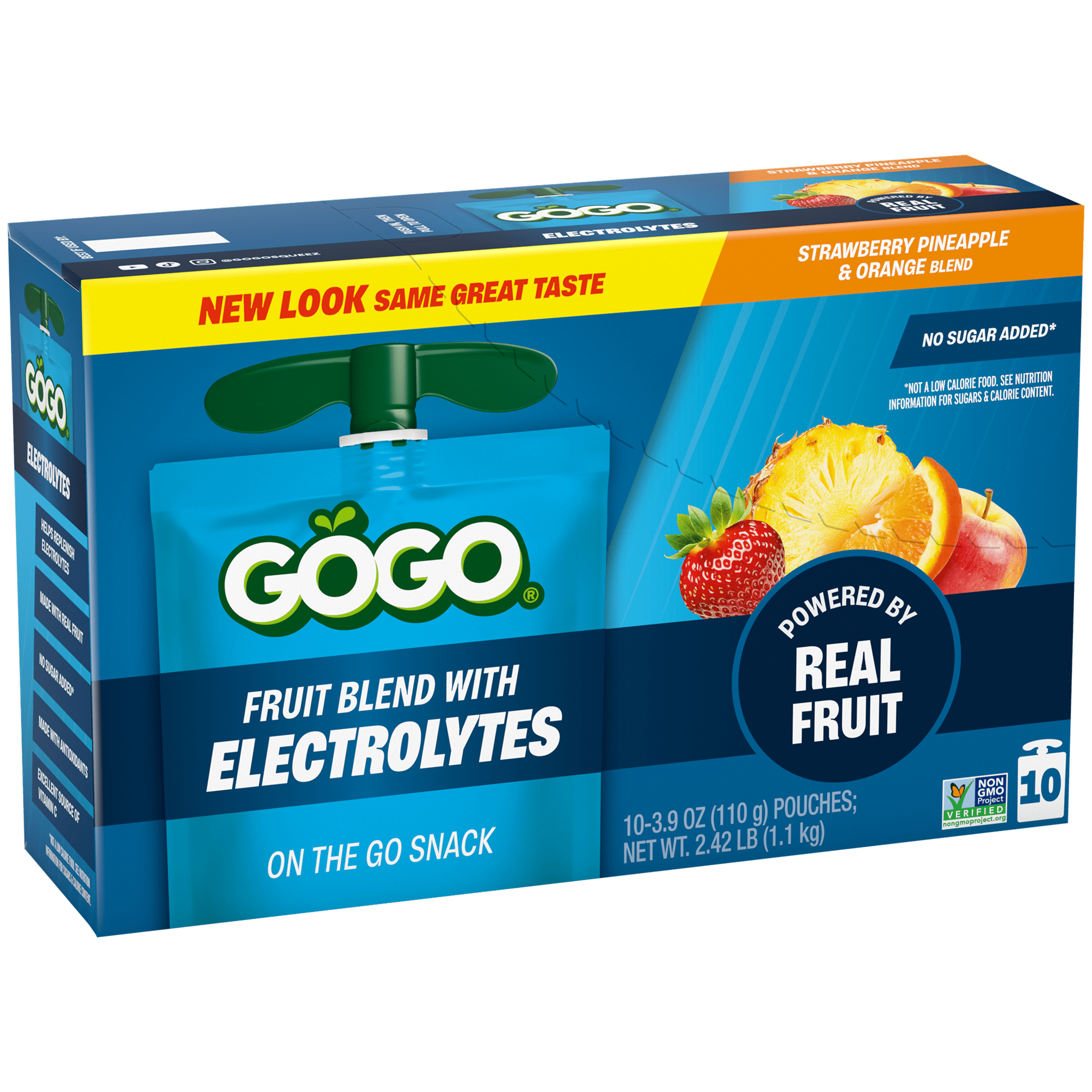 GoGo® Electrolytes Strawberry Pineapple & Orange 10 Pack