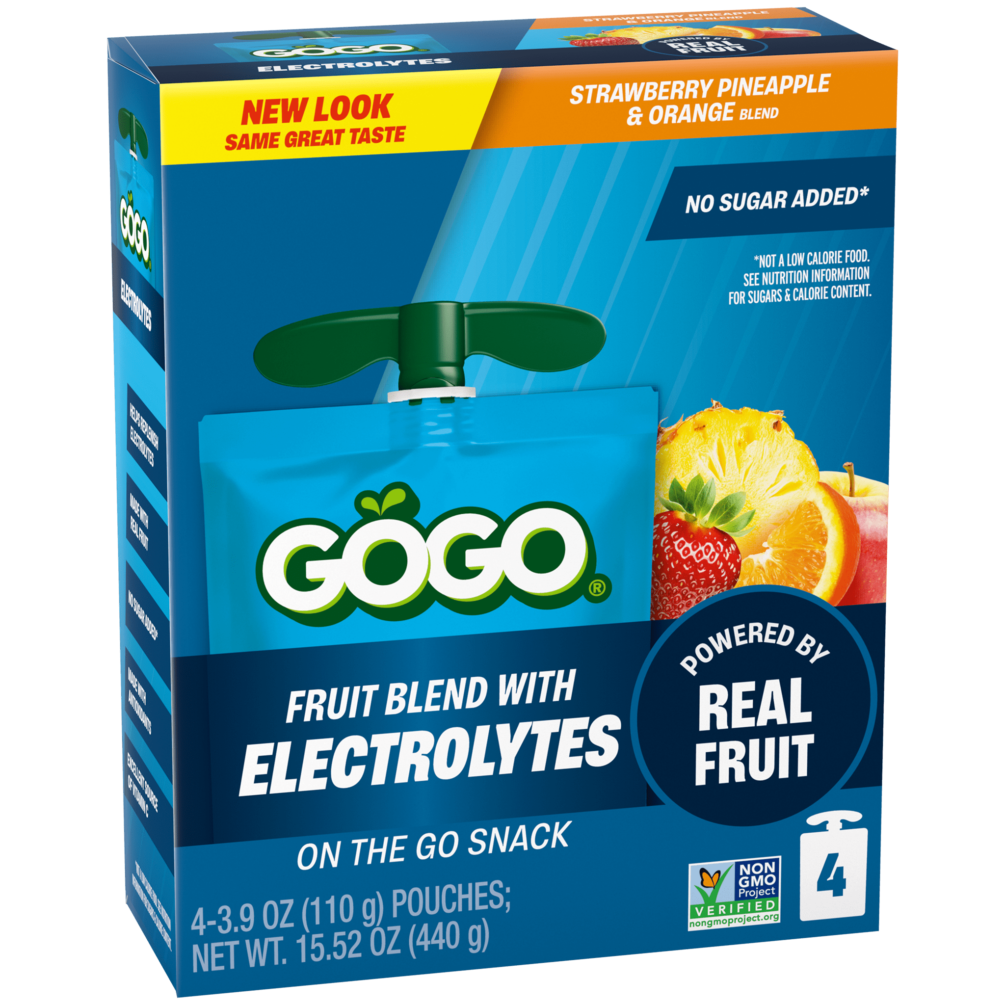 GoGo® Electrolytes Strawberry Pineapple & Orange 4 Pack