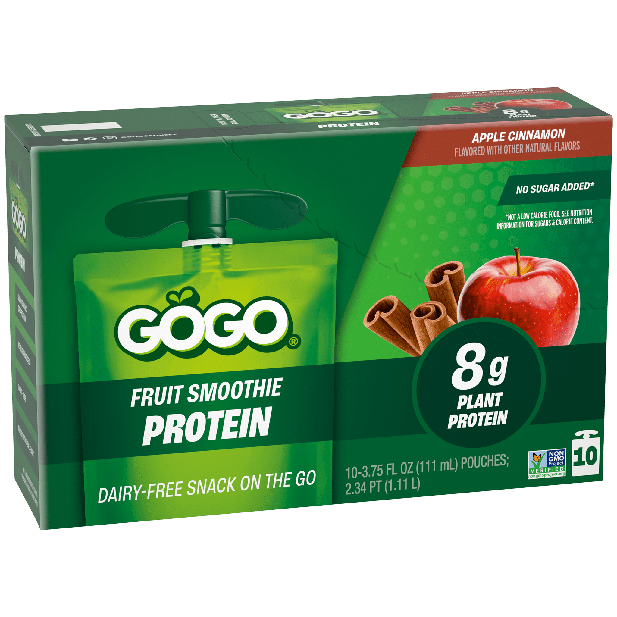 GoGo® Dairy-Free Protein Apple Cinnamon 10 Pack