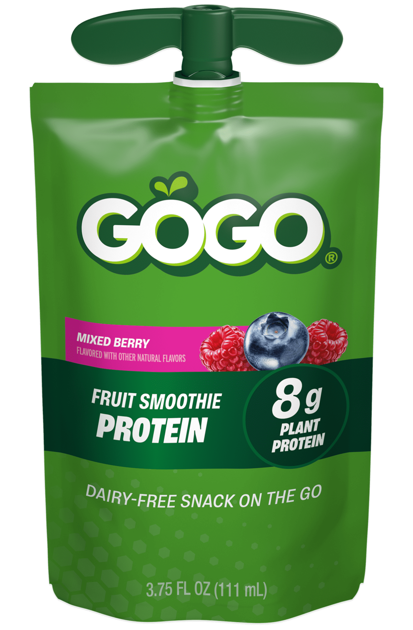 Apple Cinnamon & Mixed Berry | GOGO® Fruit Smoothie With 8g