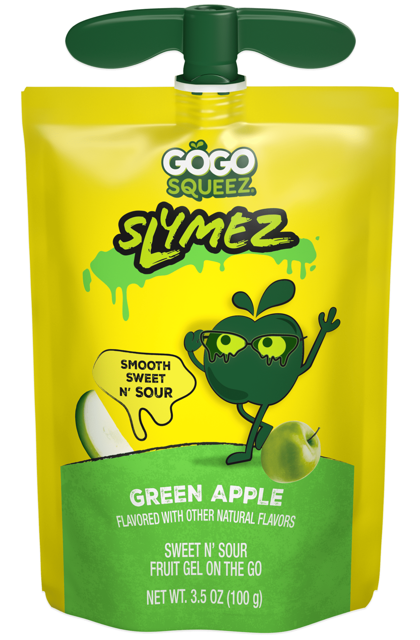 GoGo squeeZ Slymez Green Apple Pouch